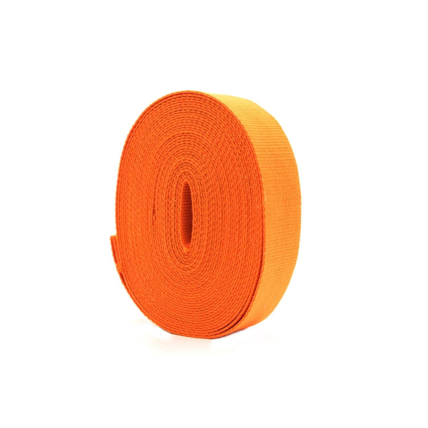 Spun Polyester Webbing 10m x 50mm Orange