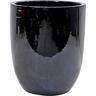 Glazed Corsica Ceramic Pot Medium Black