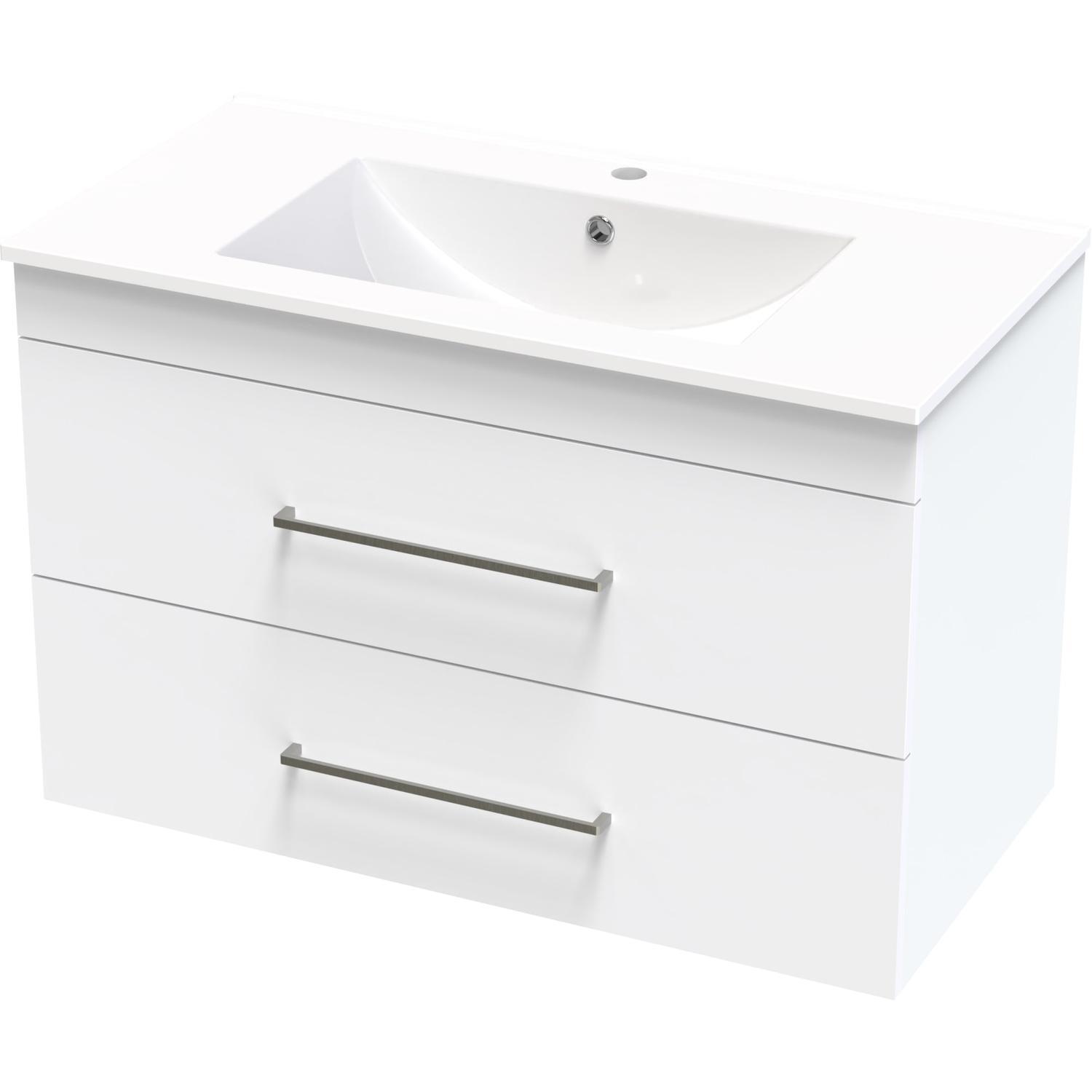 Cashmere Double Drawer Wall Hung Vanity