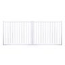 Aluminium Flat Top Driveway Gate  W: 1470mm, H: 1200mm, D: 38mm White