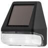 Solar Powered Outdoor Wall Light H:75mm, W:72mm, D:41mm Black