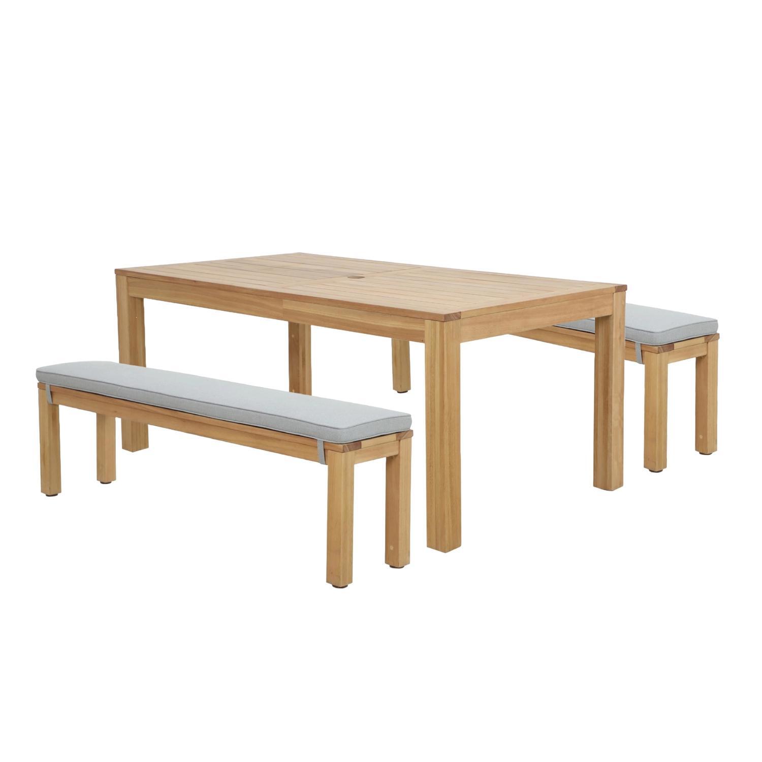 Outdoor Dining Bench Setting 3 Piece 1800mm