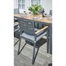Outdoor Dining Setting Aluminium & Wood look Chairs