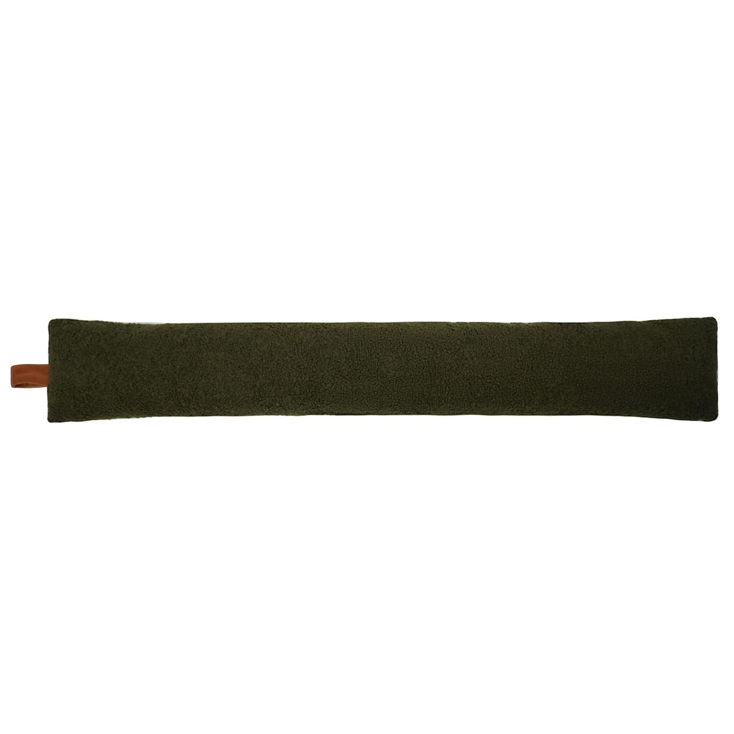 Boucle Draught Excluder Olive Green
