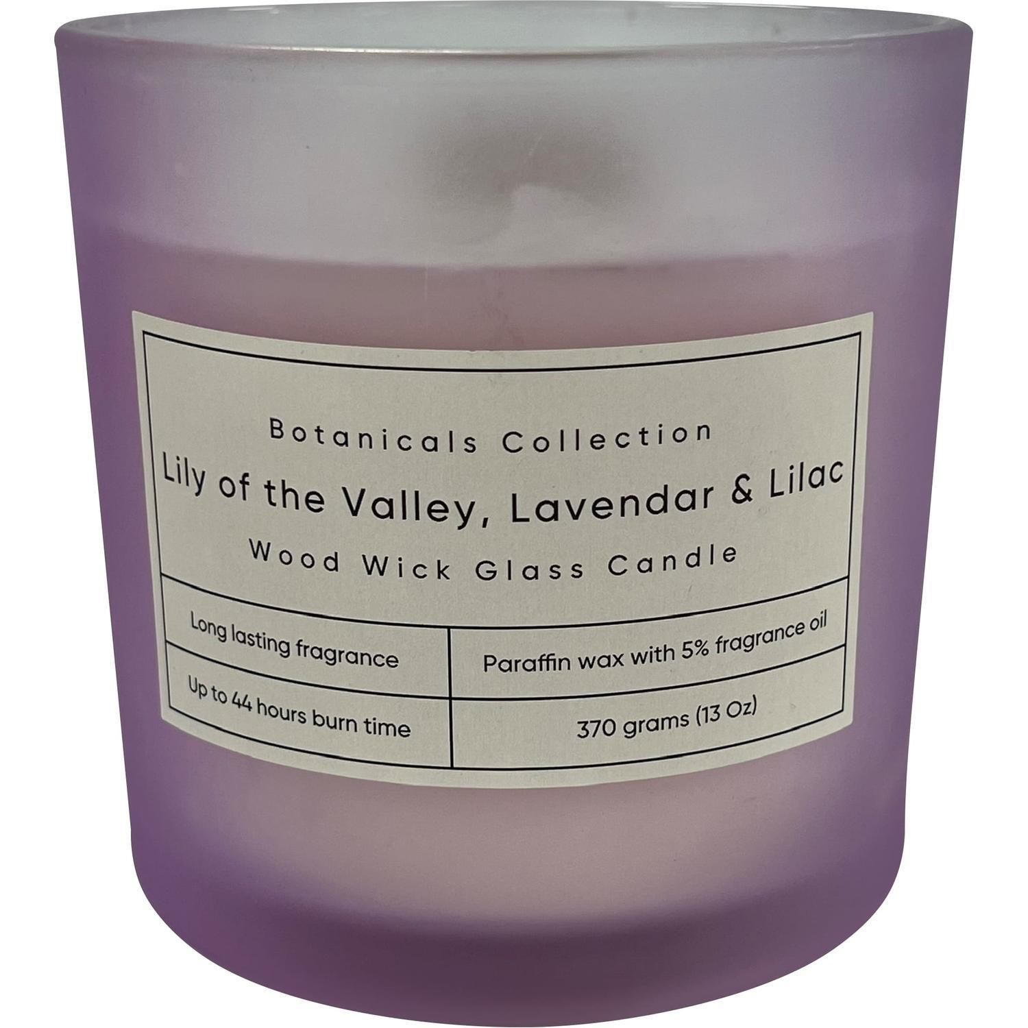 Wood Wick Candle 370g Lavender, Lily of the Valley & Lilac