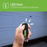Four Button Remote Control Key Ring - For Garage Door Opener  Black