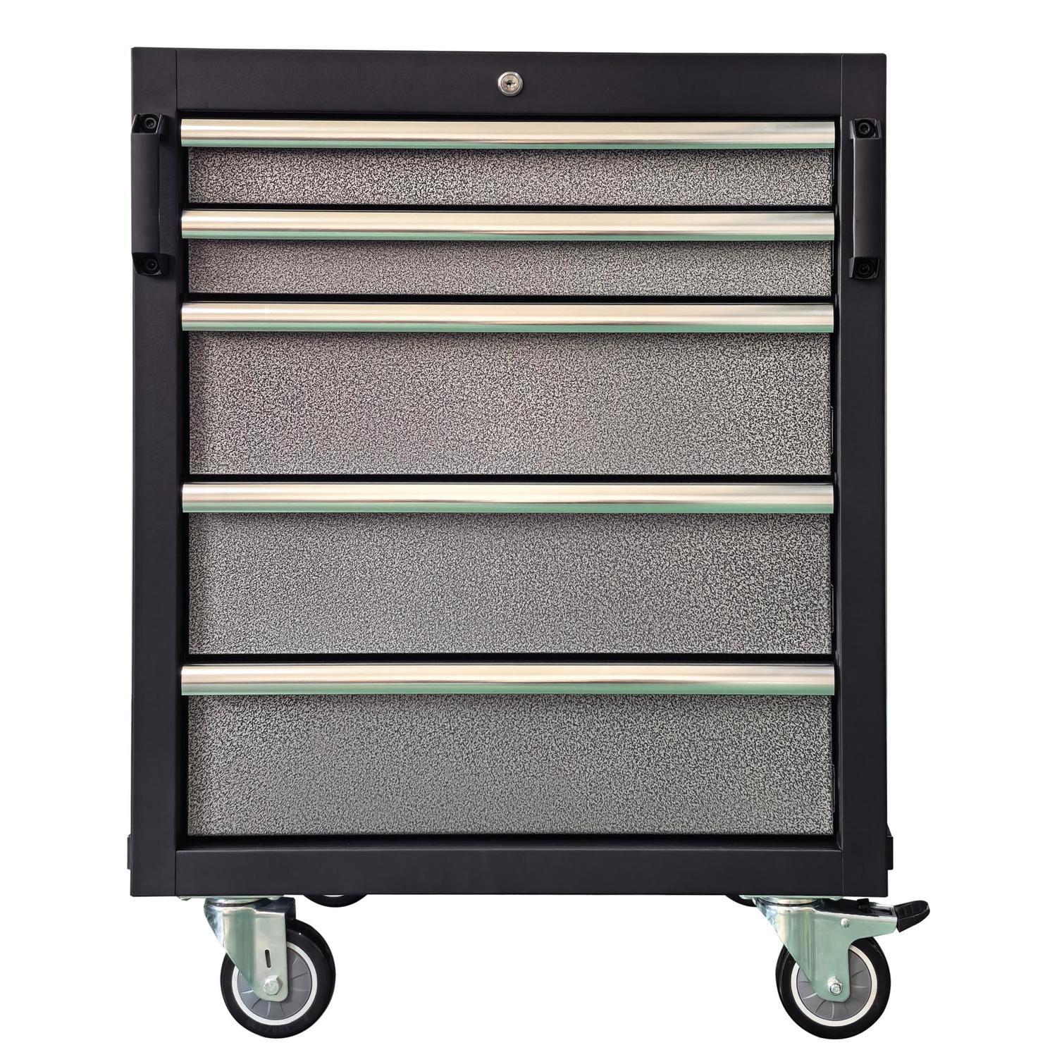 Base Cabinet 5 Drawer w Castors H: 860mm, W: 650mm, D: 460mm