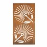 Pohutukawa Decorative Screen 600 x 1200mm Rust Steel