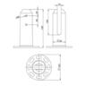 Glass Pisa Spigot Round