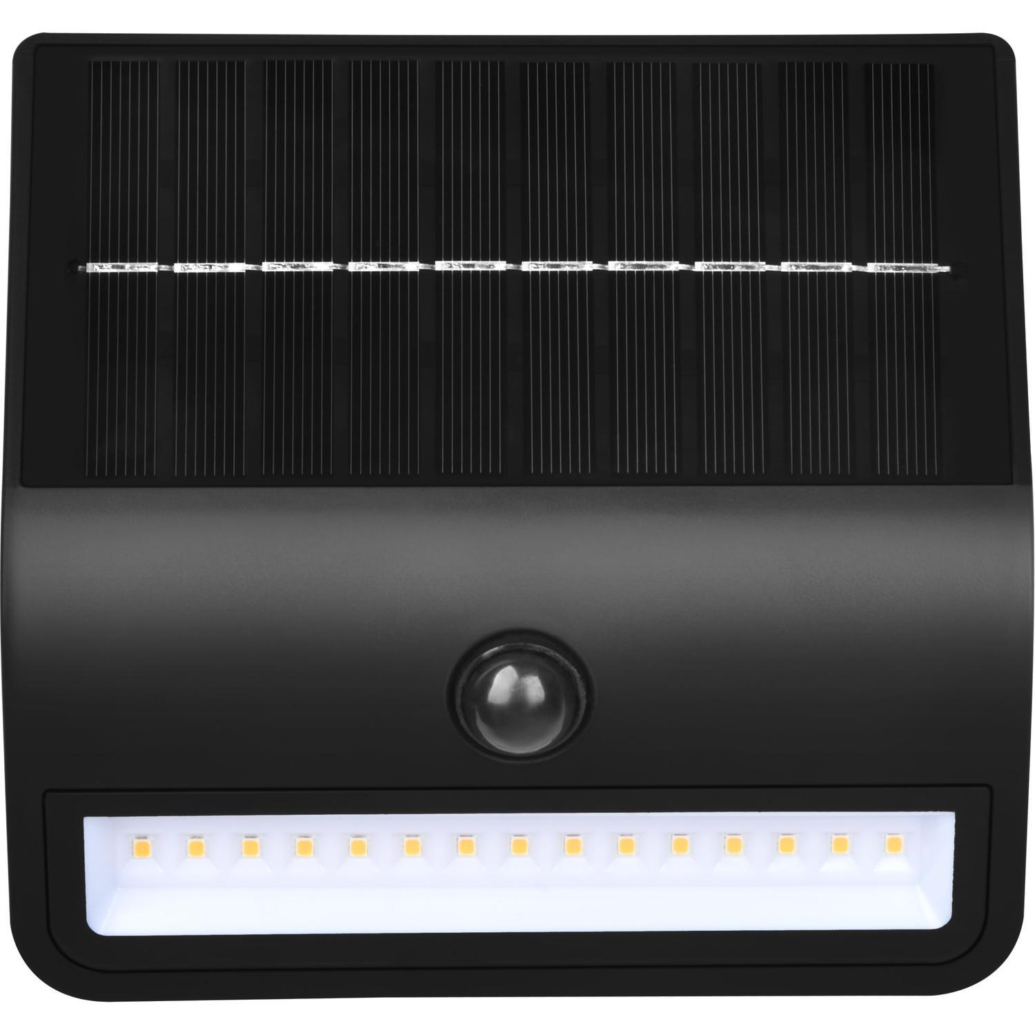 Solar Security Wall light - Sensor 300lumens Black