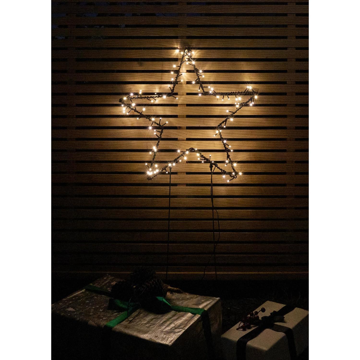 Star Stake Light H: 107cm, D: 55cm / Solar Warm White