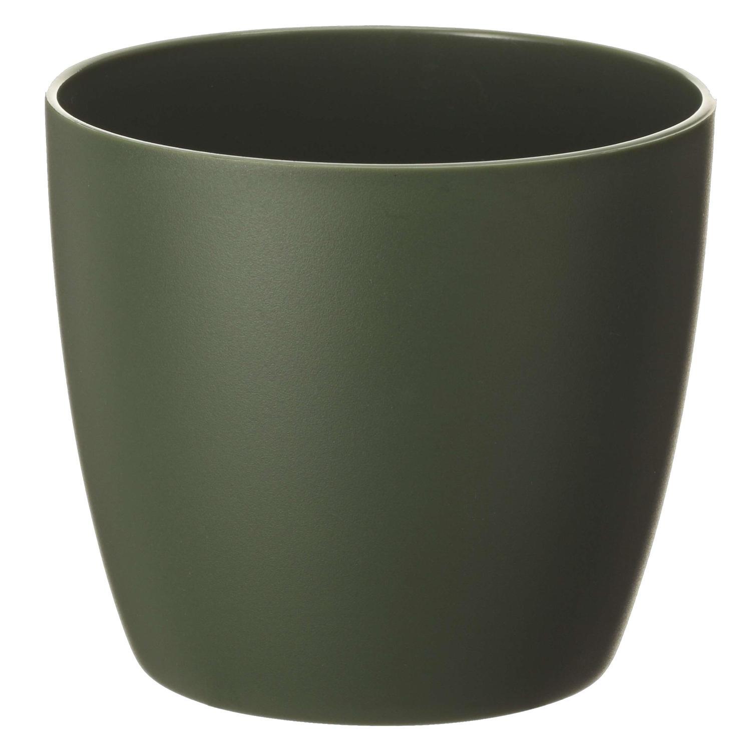 Recycled Plastic Elm Pot 10cm Forest Green  Forest Green