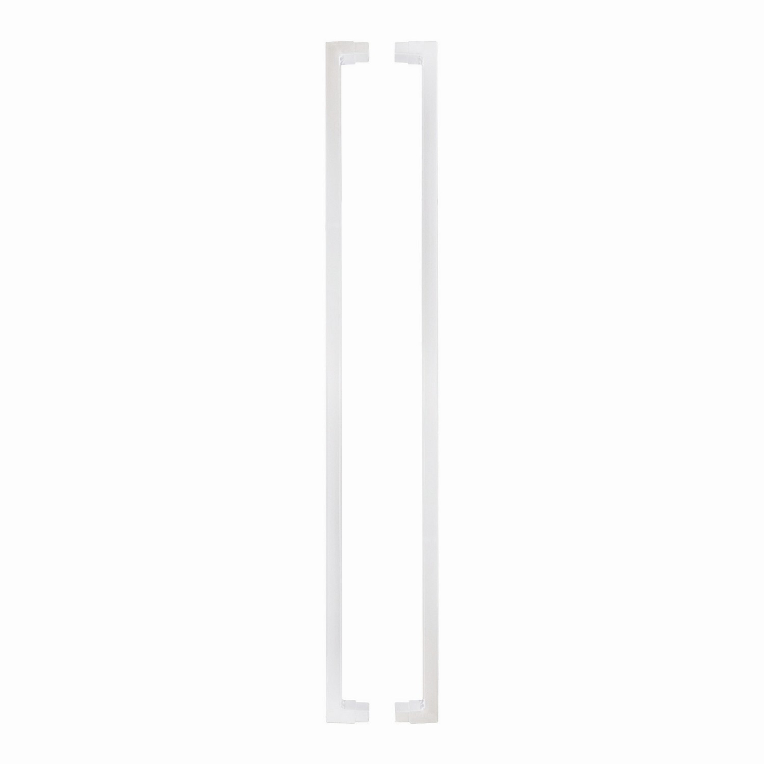 Aluminium Perimeter Flat Top Gate Converter 2 piece  H: 900mm, W: 75mm, D: 38mm White