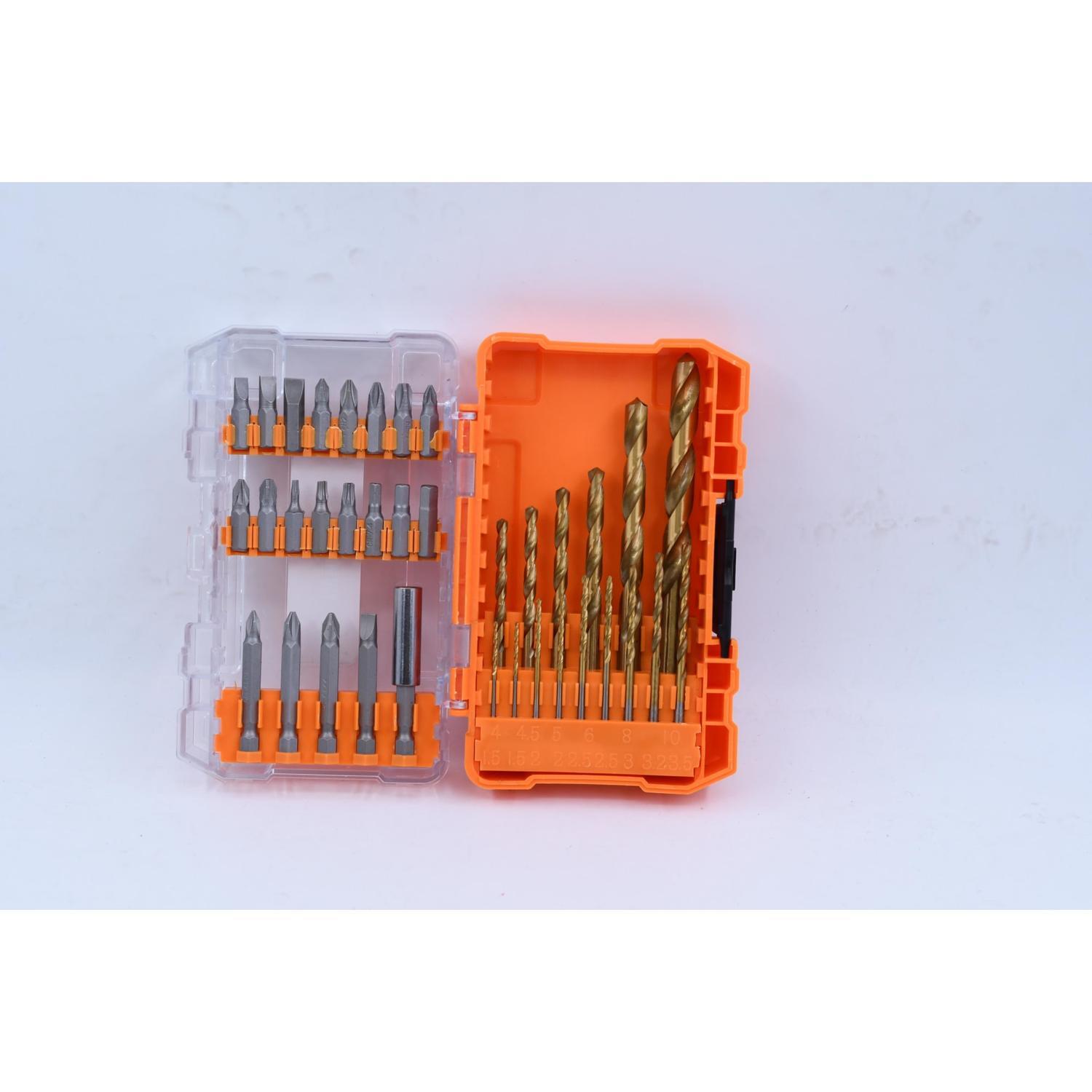 Drill and Screwdriver Bit Set 36 Piece H: 45mm, W: 96mm, D: 152mm