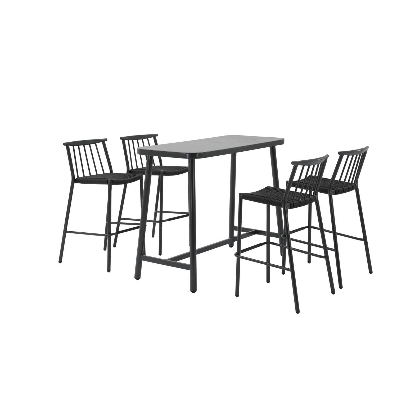 Santo Outdoor 5 Piece Bar Setting