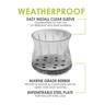 Round Clear Sleeve Glides with Marine Grade Berber 43 to 52mm