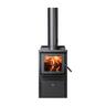 Serene ULEB Wood Fire with Drawer and Flue Kit