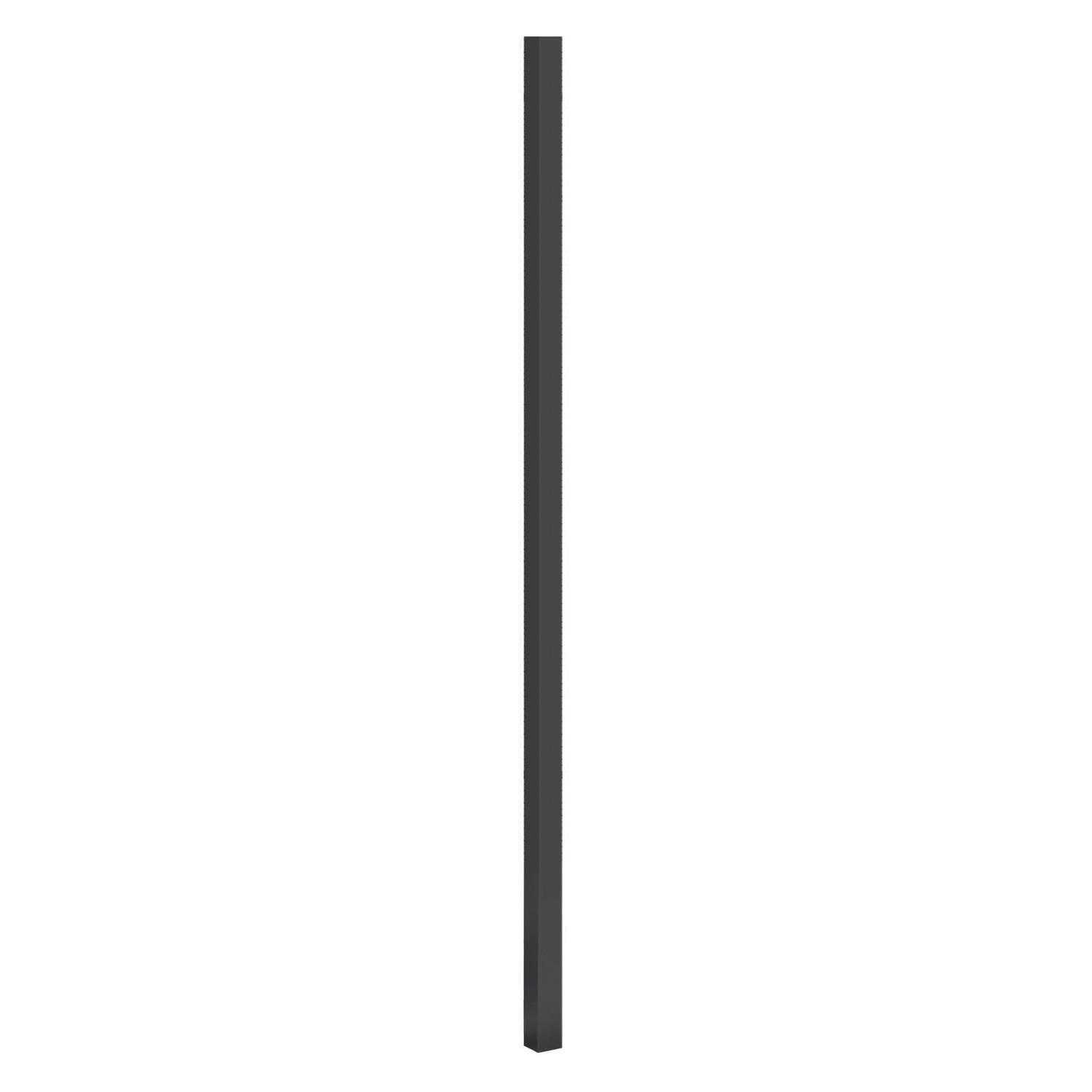 Aluminium Inground Fence Post H: 2400mm, W:60mm, D:60mm Grey