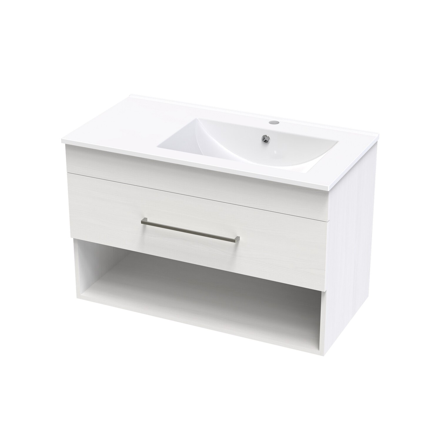 Cashmere Valley 900 Right Hand Bowl Drawer Open Colour