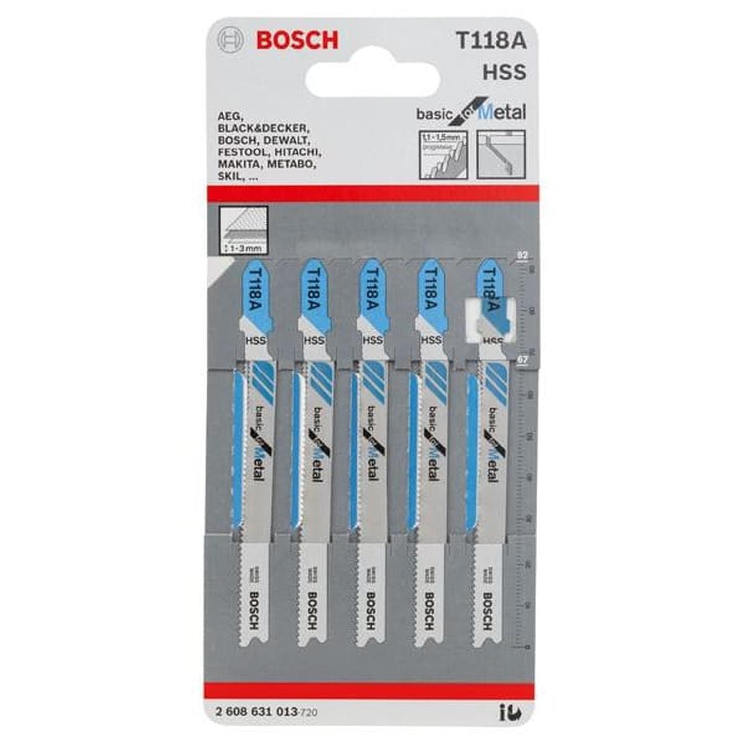 Jig Saw Blade Bosc Basic For Metal T118A  92mm
