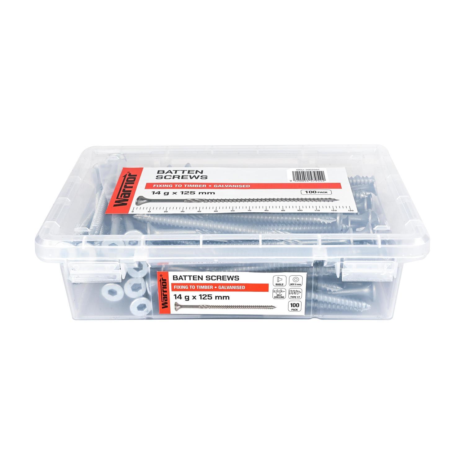 Batten Screws 14 g x 125mm Galvanised