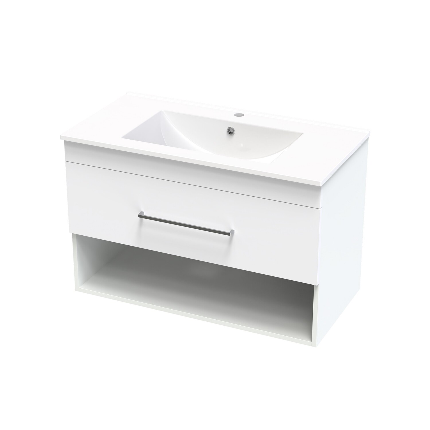 Cashmere Drawer Open Wall Hung Vanity