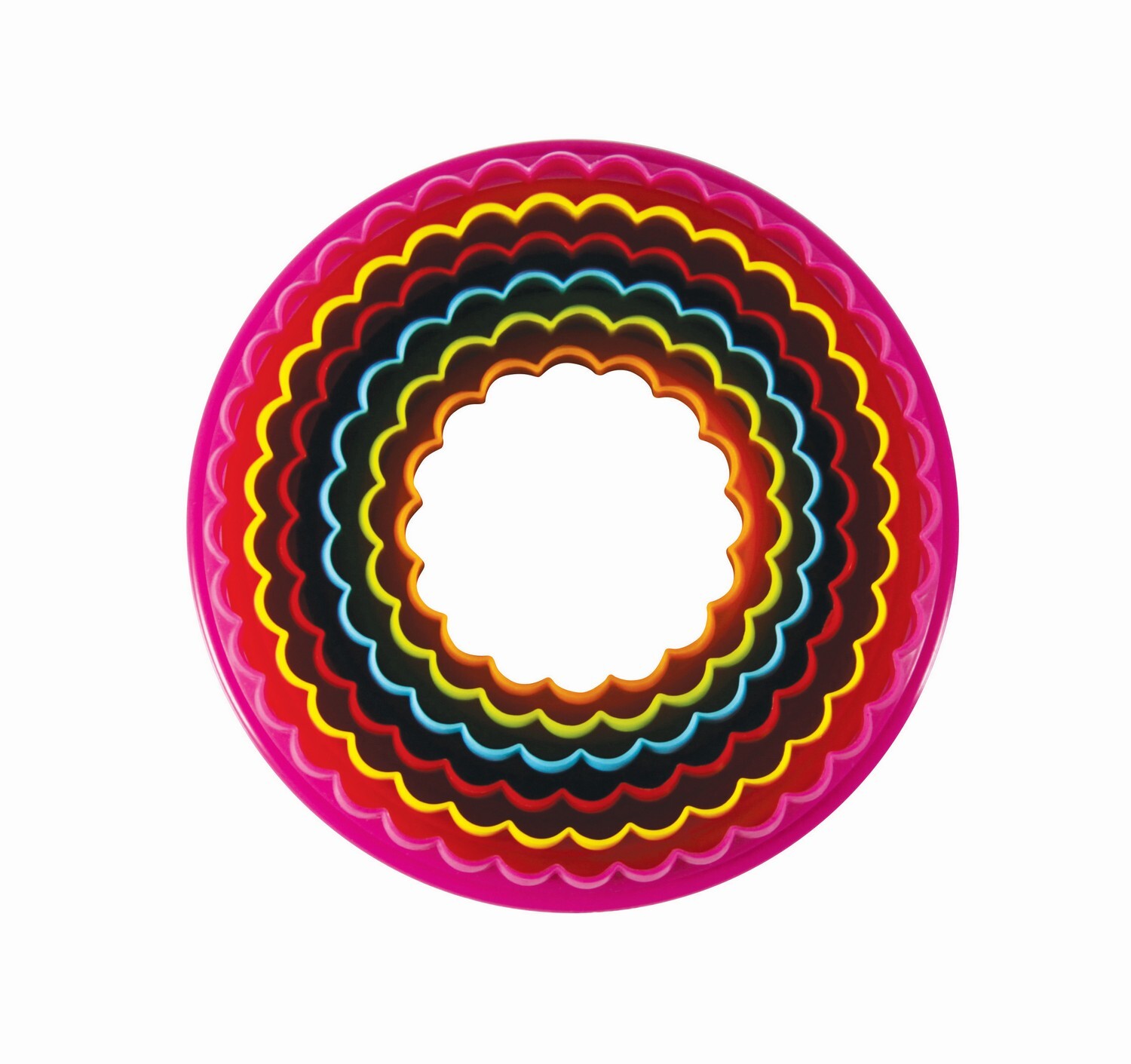 Double Sided Round Cookie Cutter 6 Piece Set