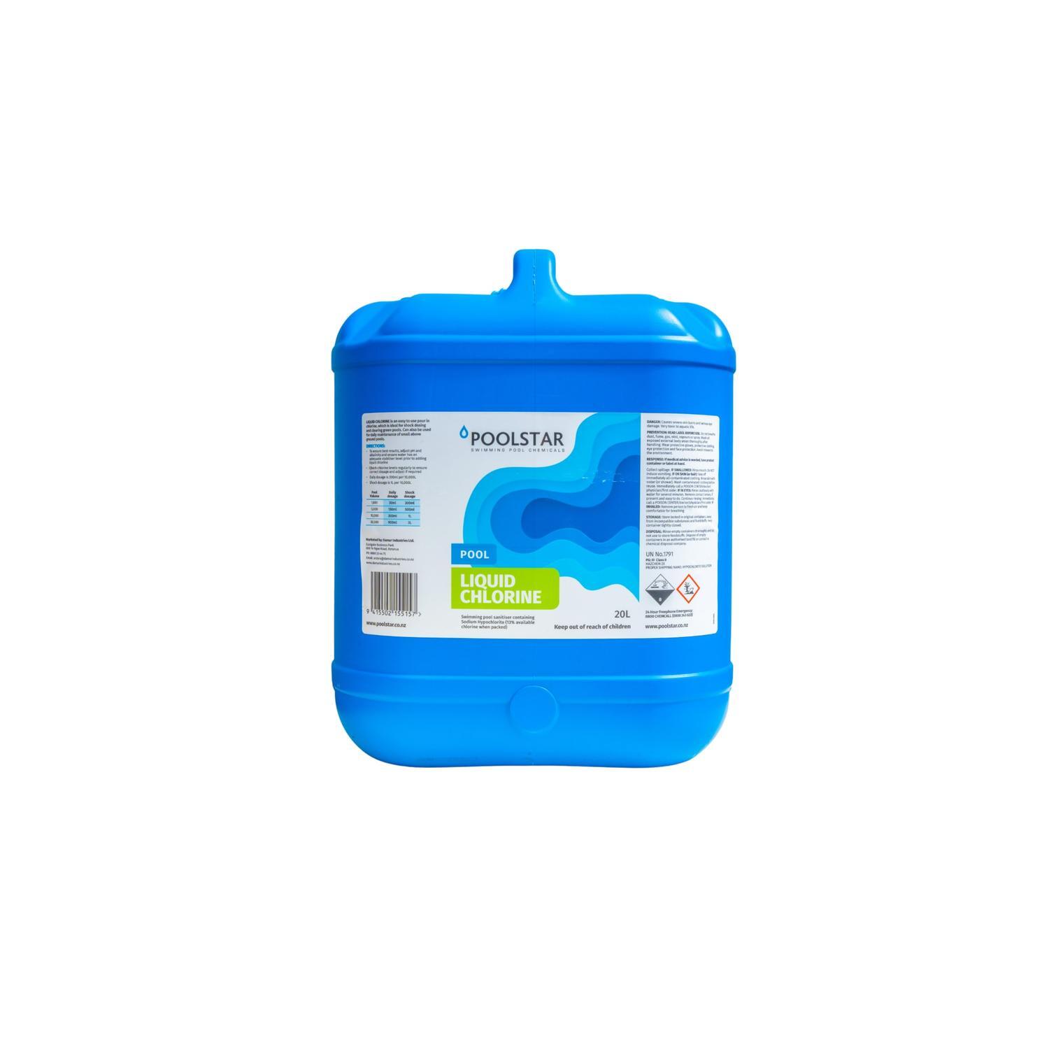 Unstabilised Liquid Chlorine