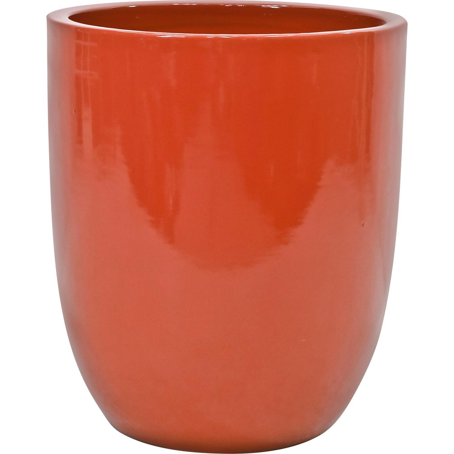 Glazed Corsica Ceramic Pot X Large Orange