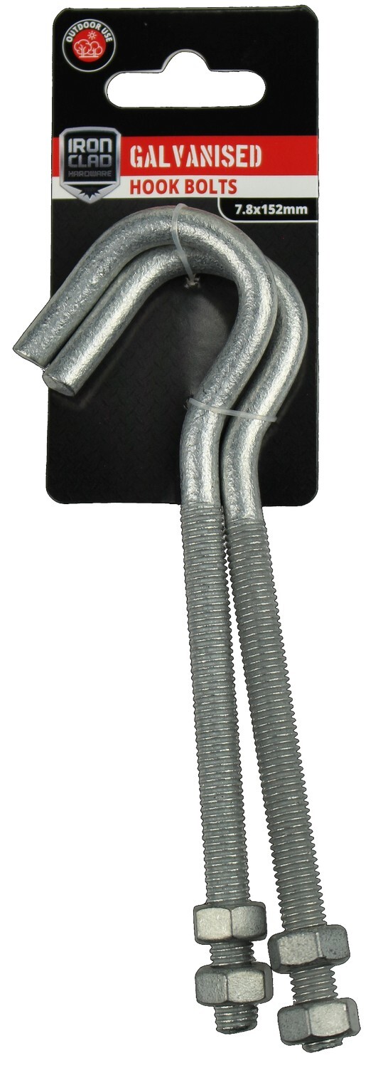 Hook Bolt 7.8x152mm Galvanised