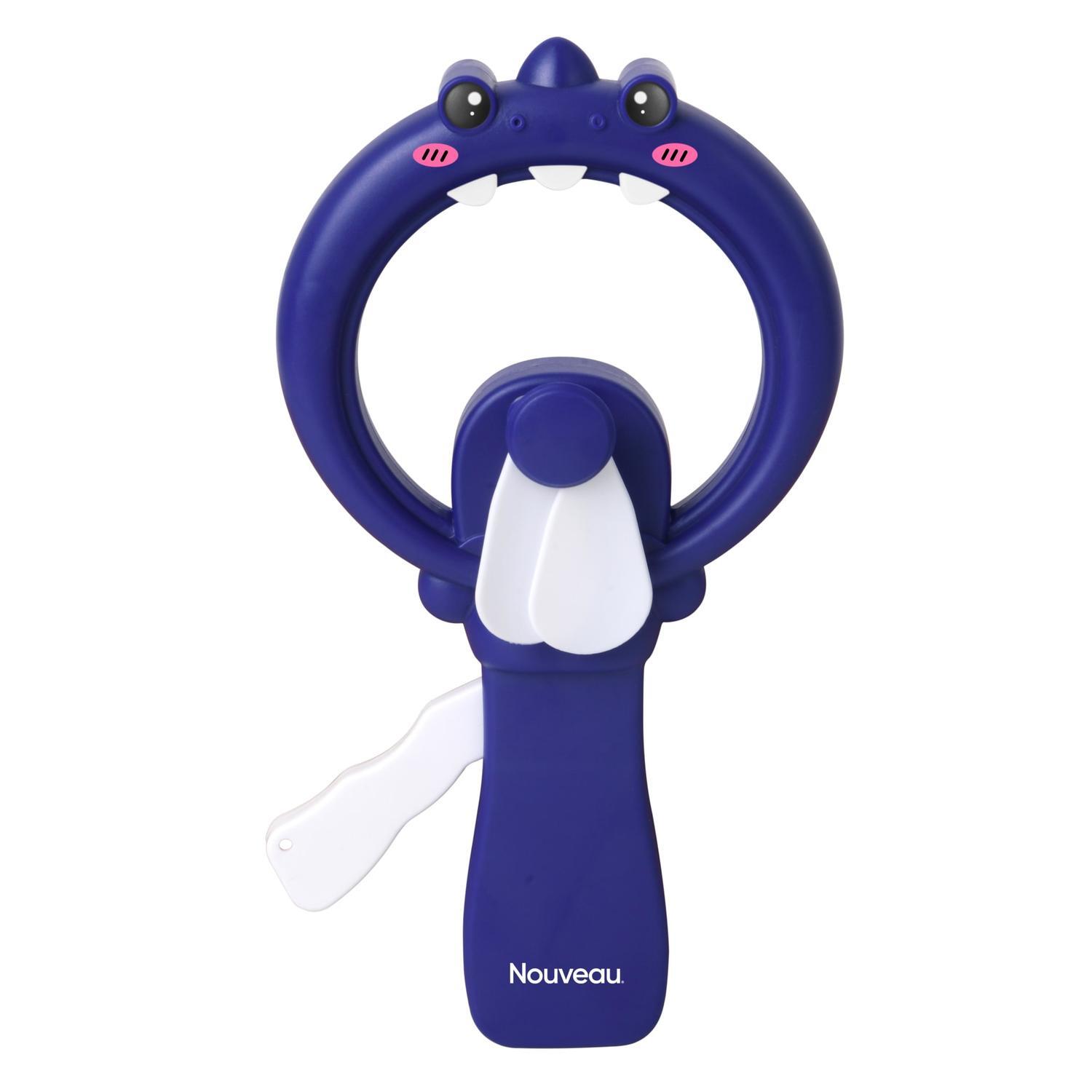 Handheld Personal Fan Manual 100x40x180mm Green, Purple, Blue
