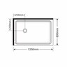 Capricorn Square Shower Moulded Wall Left Hand Tray with 2 Panel Sliding Door