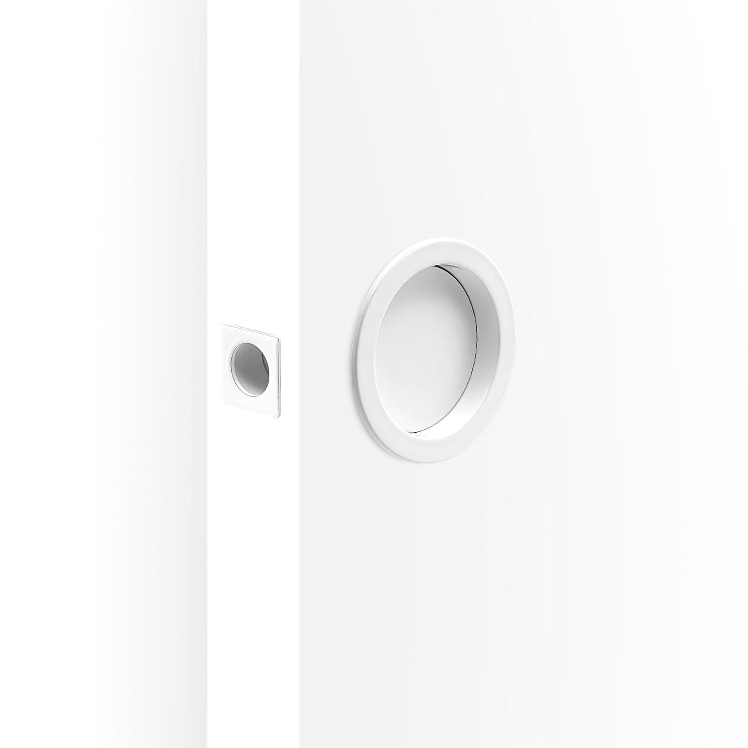 CAVITY SLIDER PASSAGE KIT RECTANGLE WHITE FINISH