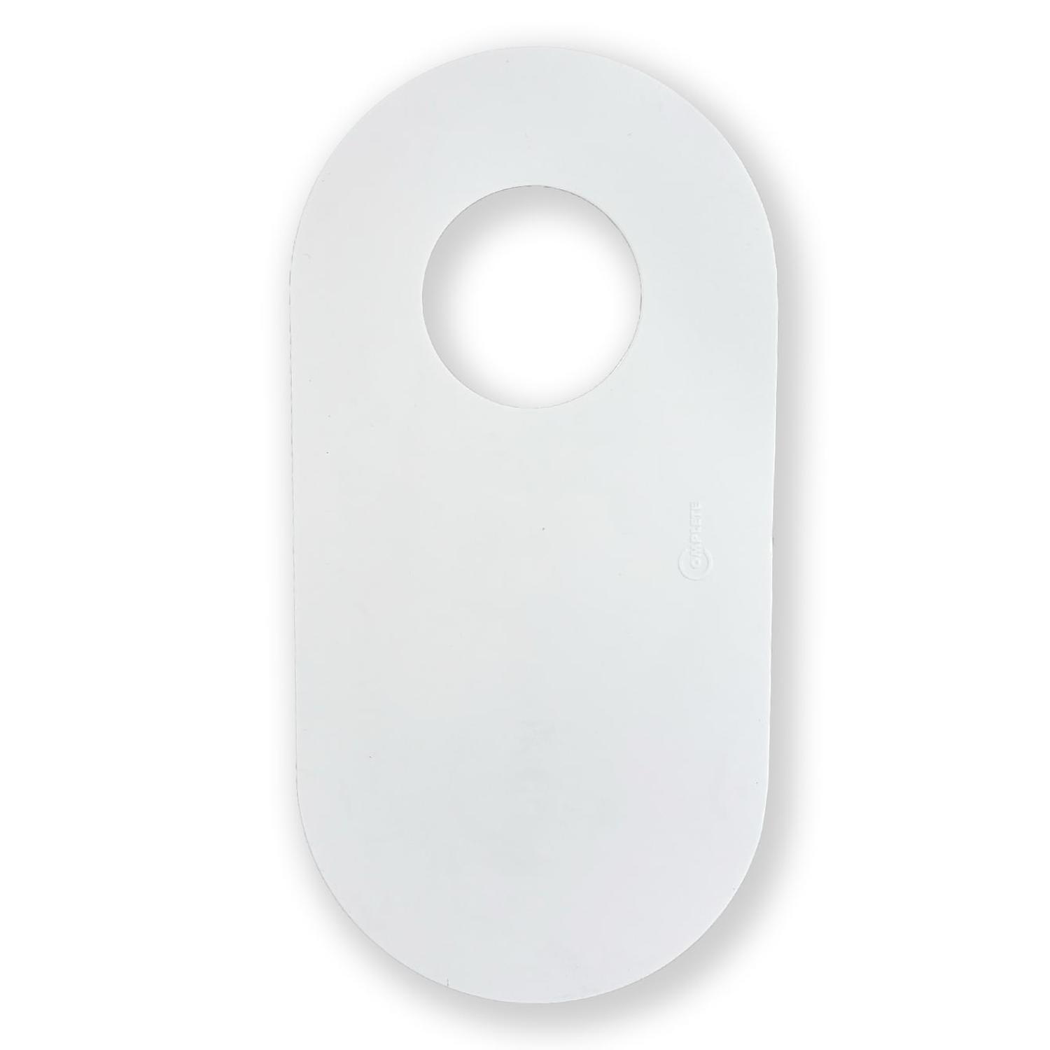Goof Flange PVC Oval Adhesive 40mm White