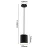 Steps Pendant 12cm Black