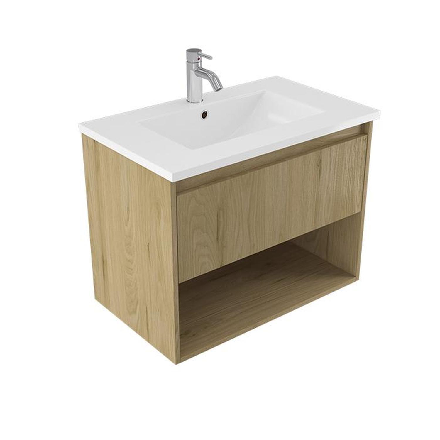 Wall Vanity 750mm French Oak