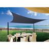 Shade Sail Platinum Rectangle  3 x 5M Charcoal