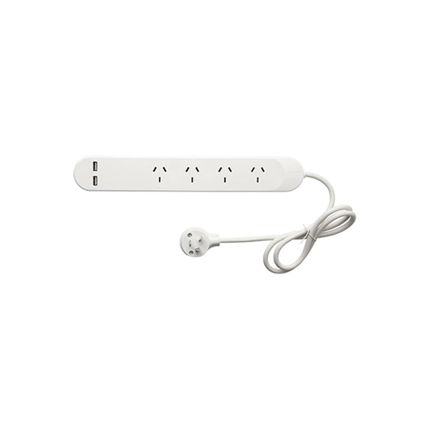 Standard 4 Outlet USB Charging Powerboard