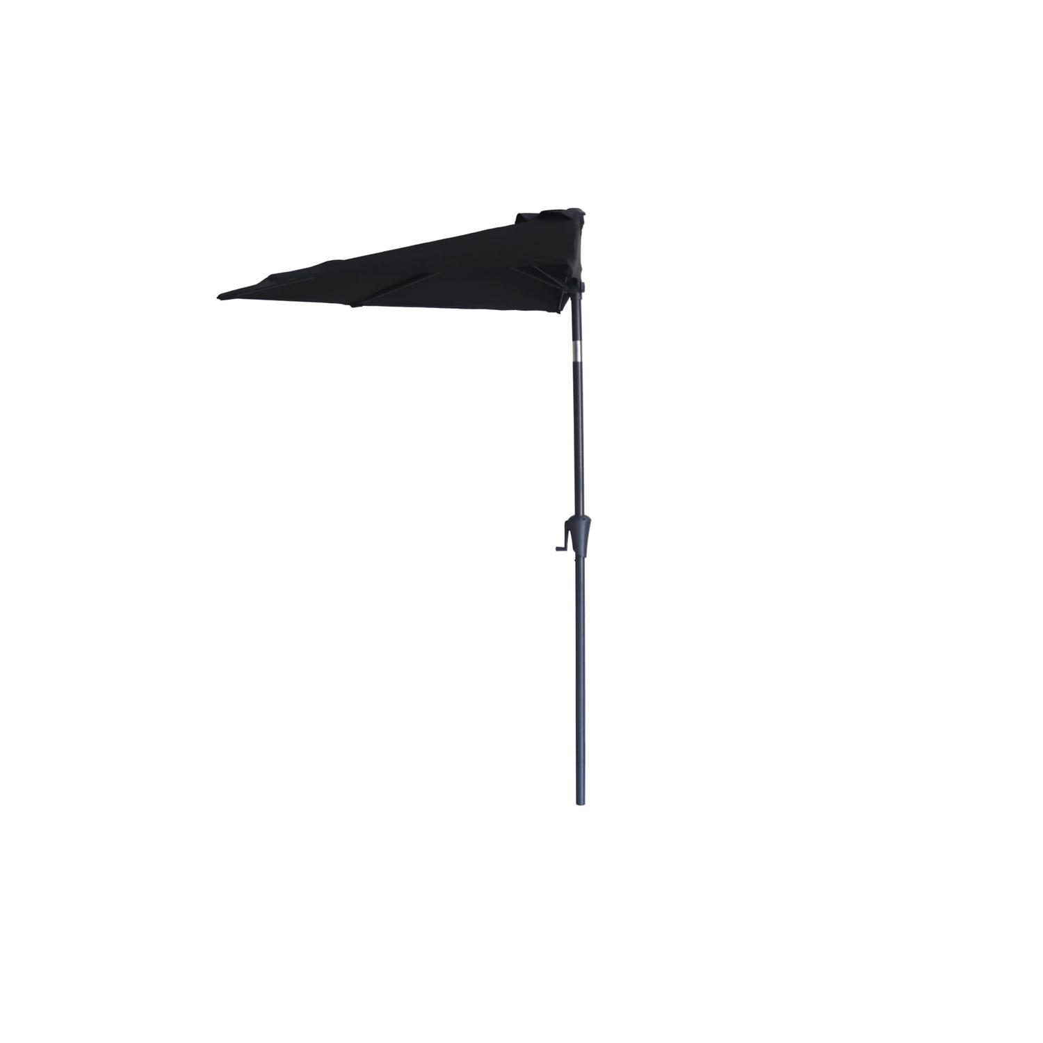 Market Umbrella 2.7m Half Black