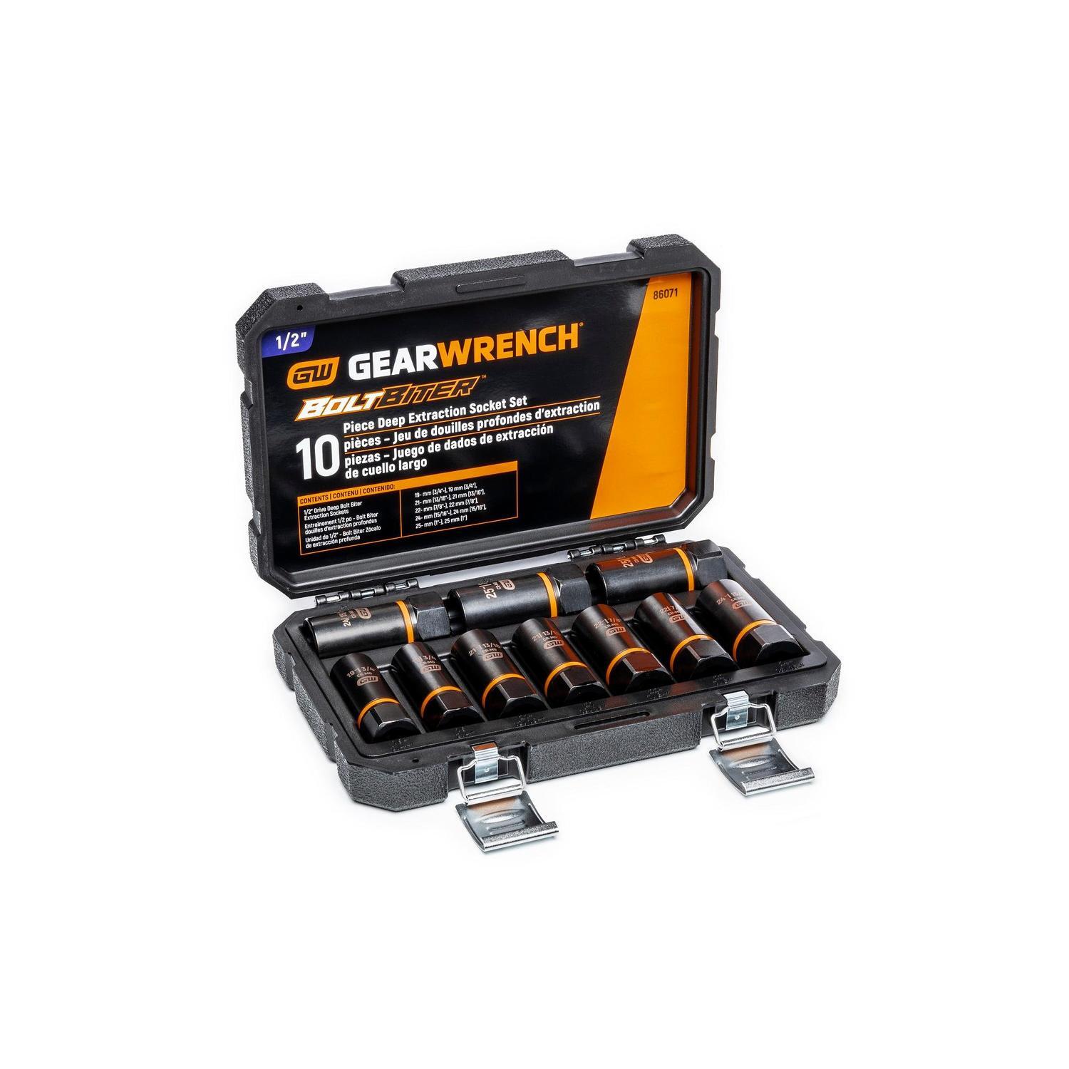 Drive Bolt Biter™ Deep Extraction Socket Set