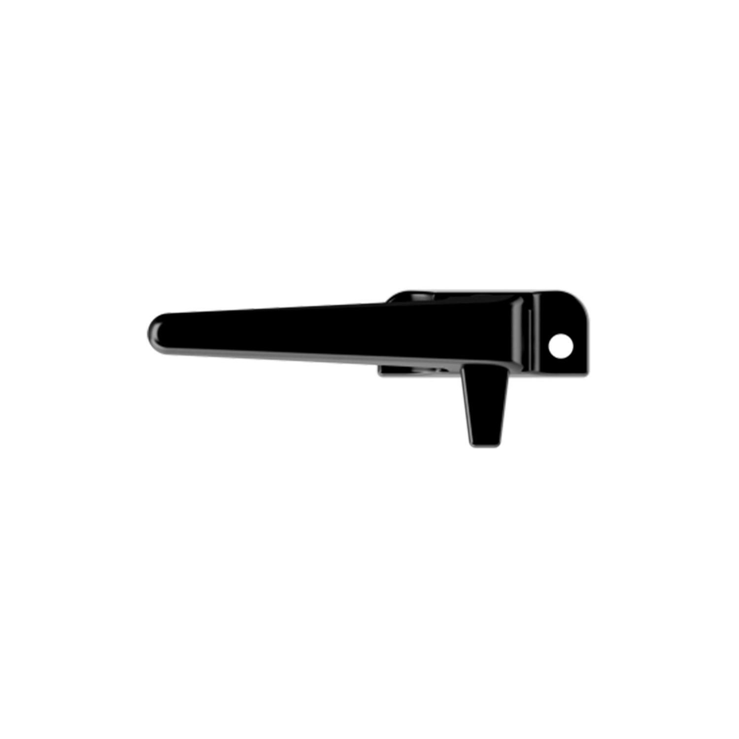 Window Handle Low Profile Left-Hand Face Fix 80mm Black