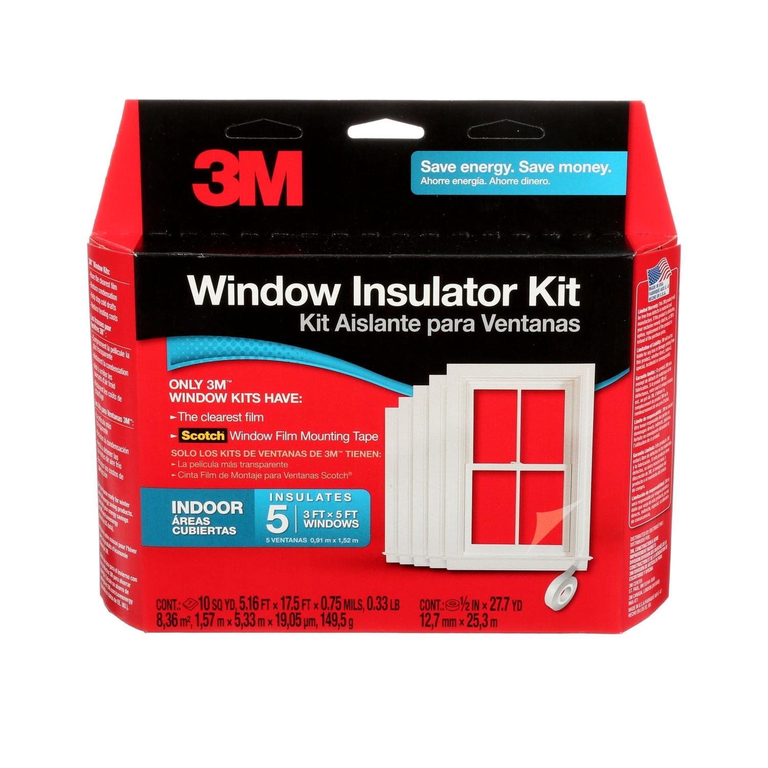 Indoor Window Insulator Kit, 5 Windows