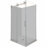 Frameless Shower 1200mm x 900mm Chrome