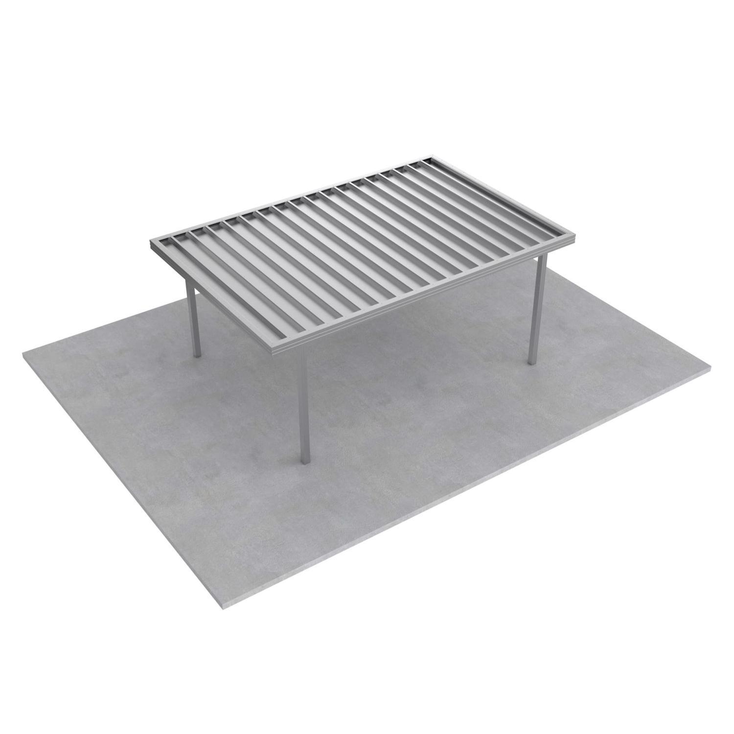 Single Carport L: 5450mm, W:3600mm, H:2100mm Zinc