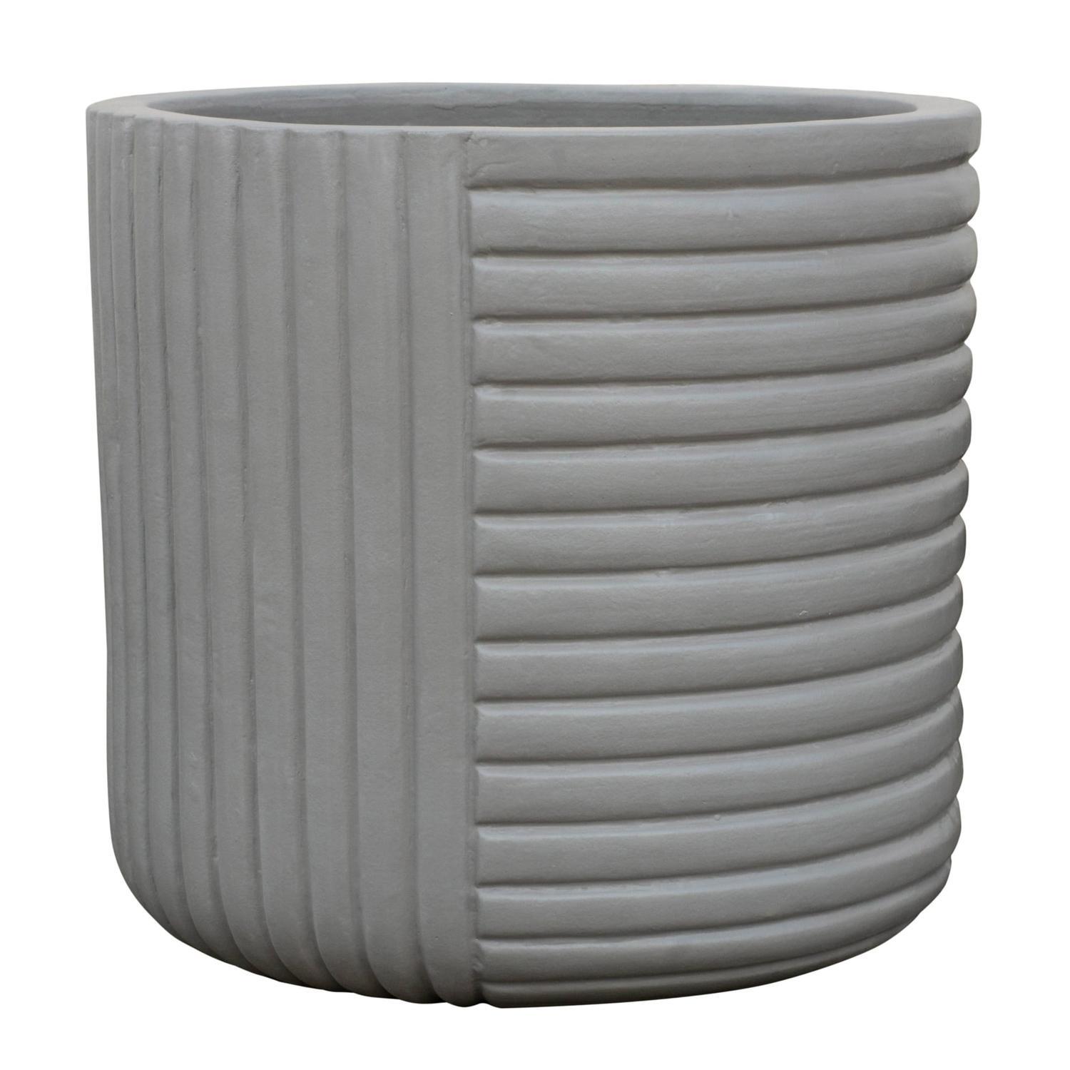 Alex Indoor Pot 28cm Grey