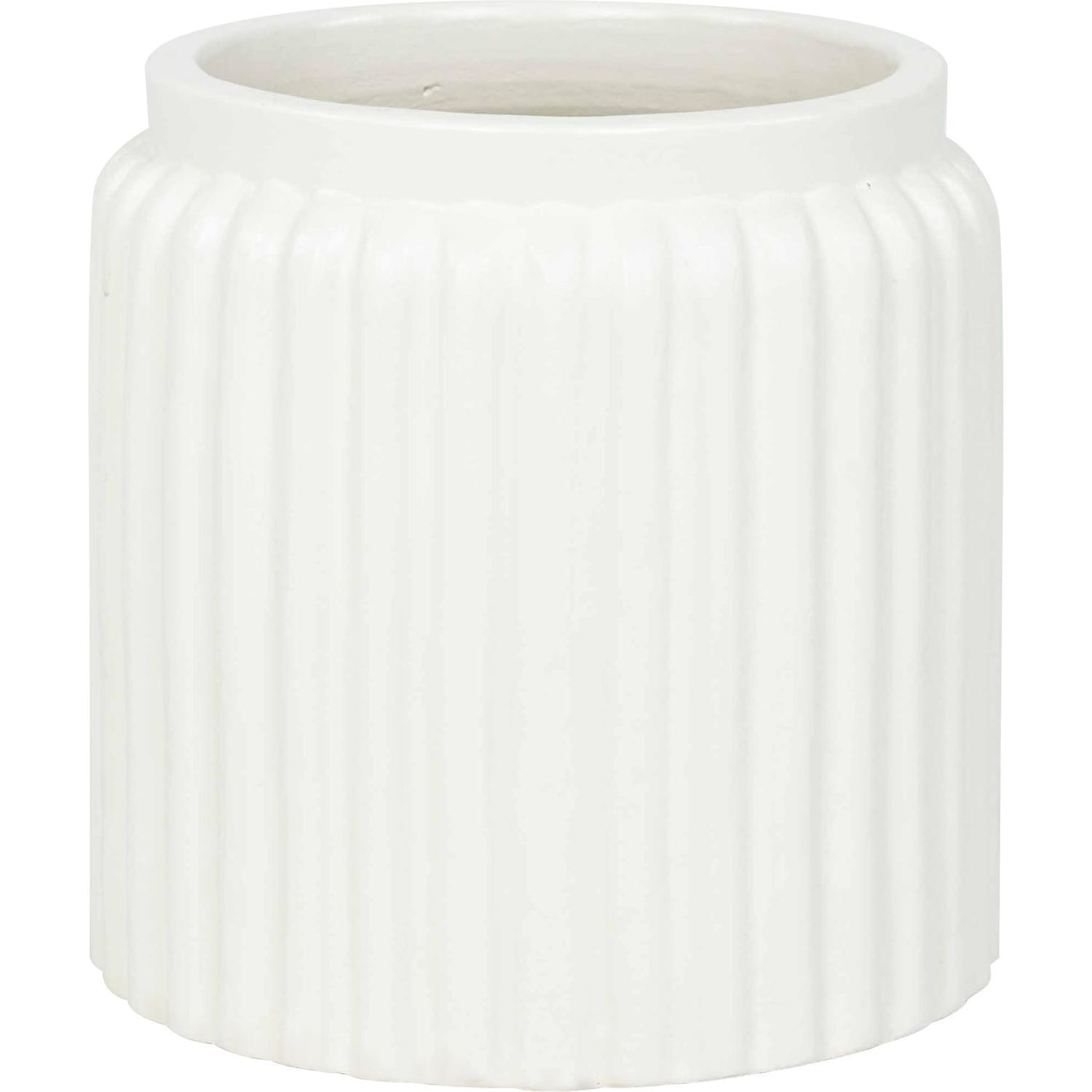 Indoor Lorraine Ceramic Pot White 16cm
