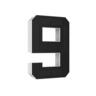StreetGlo Solar Illuminated Number - Nine