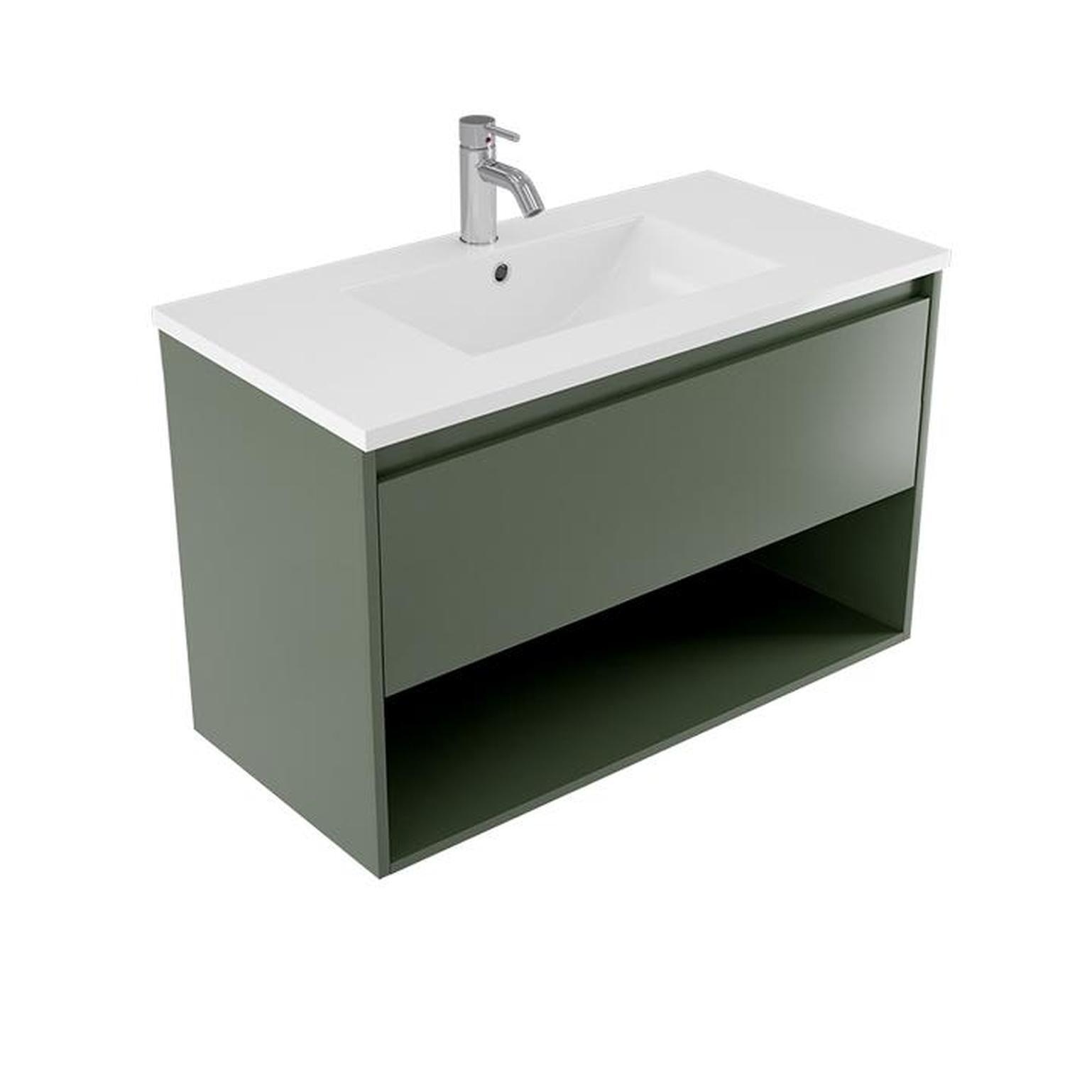 Wall Vanity 900mm Green