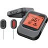 BLUETOOTH THERMOMETER 2 PROBE 60m Range Black