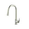 Helix Pull Down Gooseneck Sink Mixer  Brushed Nickle